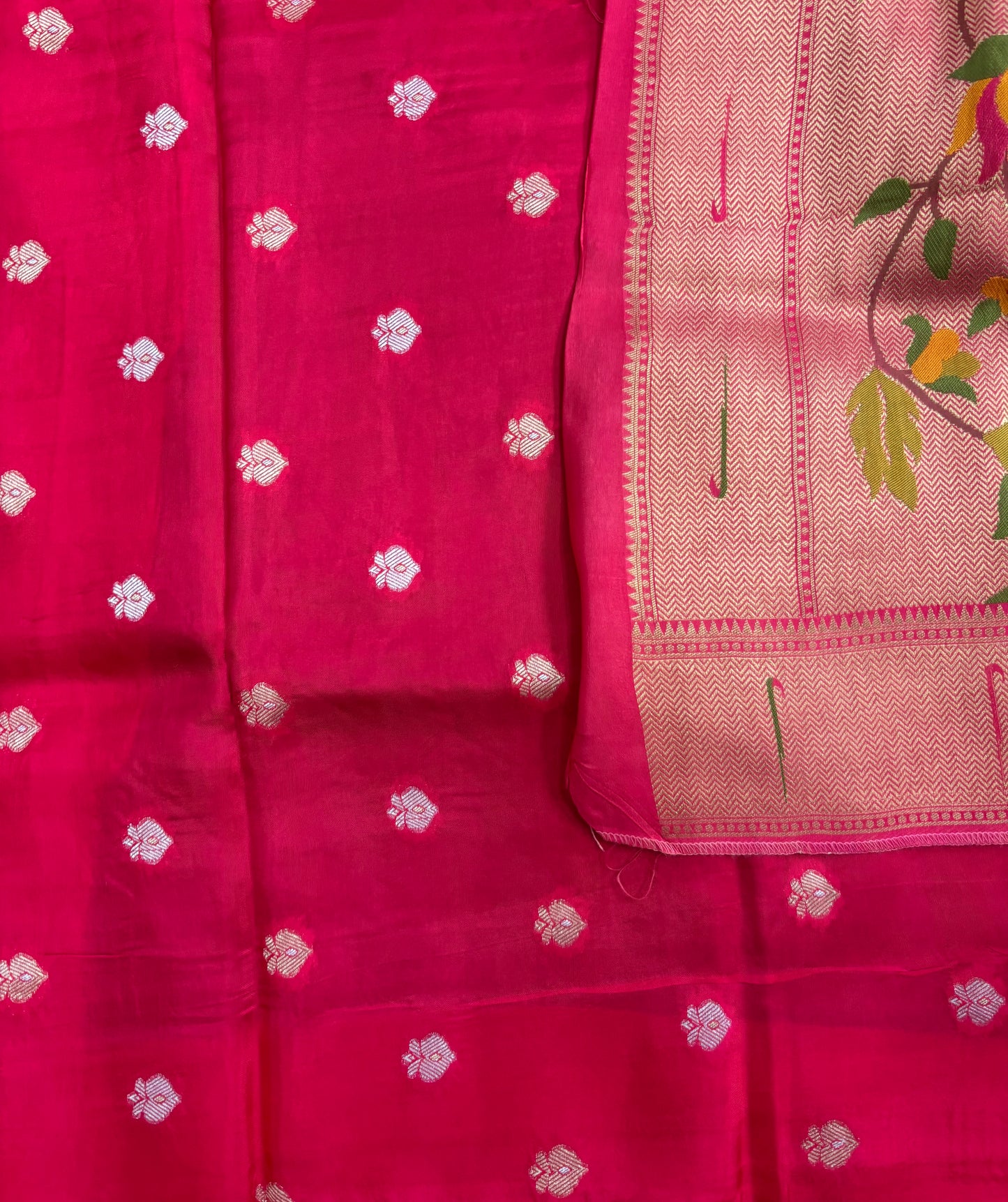 Mehendi green Viscose crepe silk saree