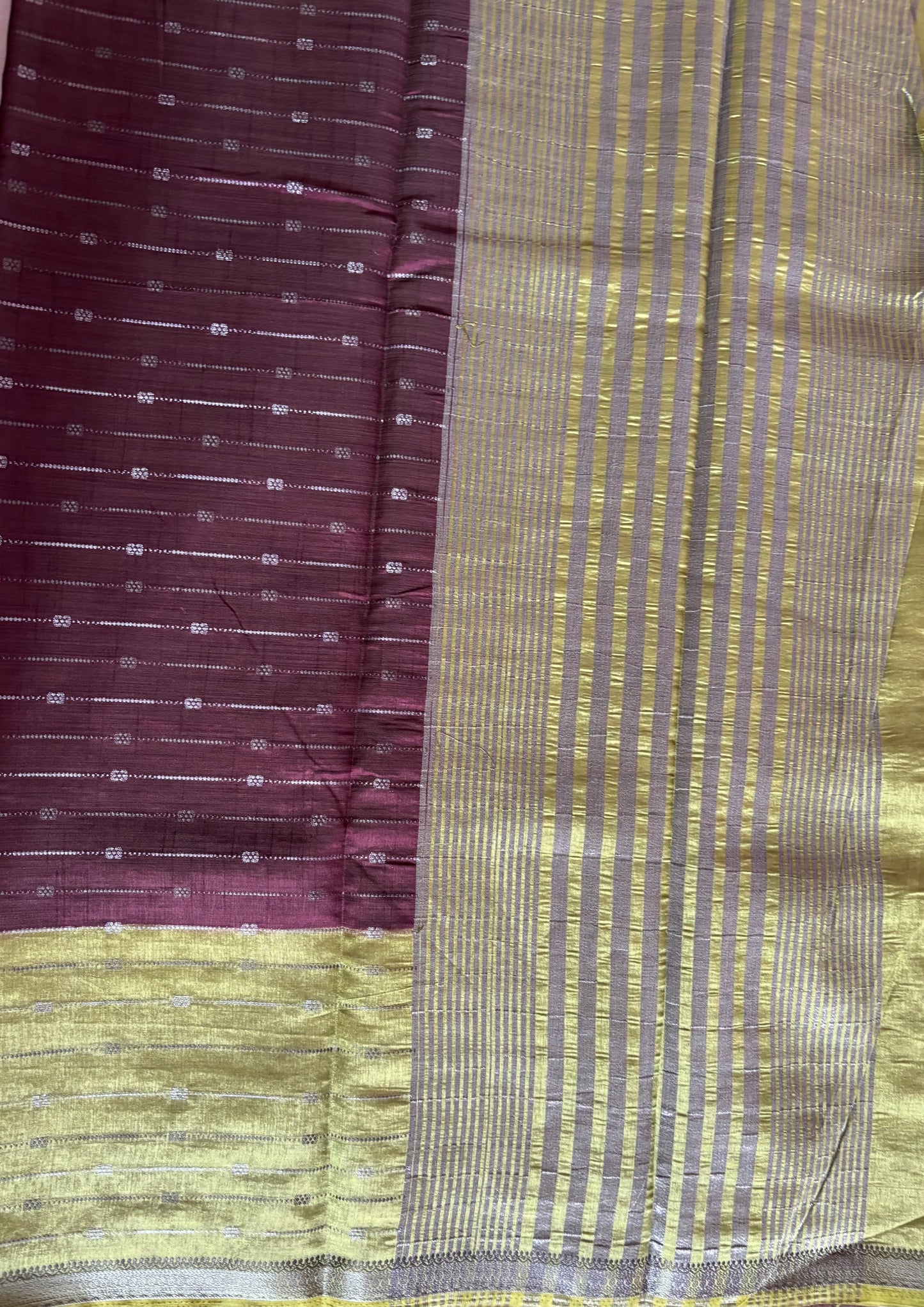 Brown Semi tussar silk sarees