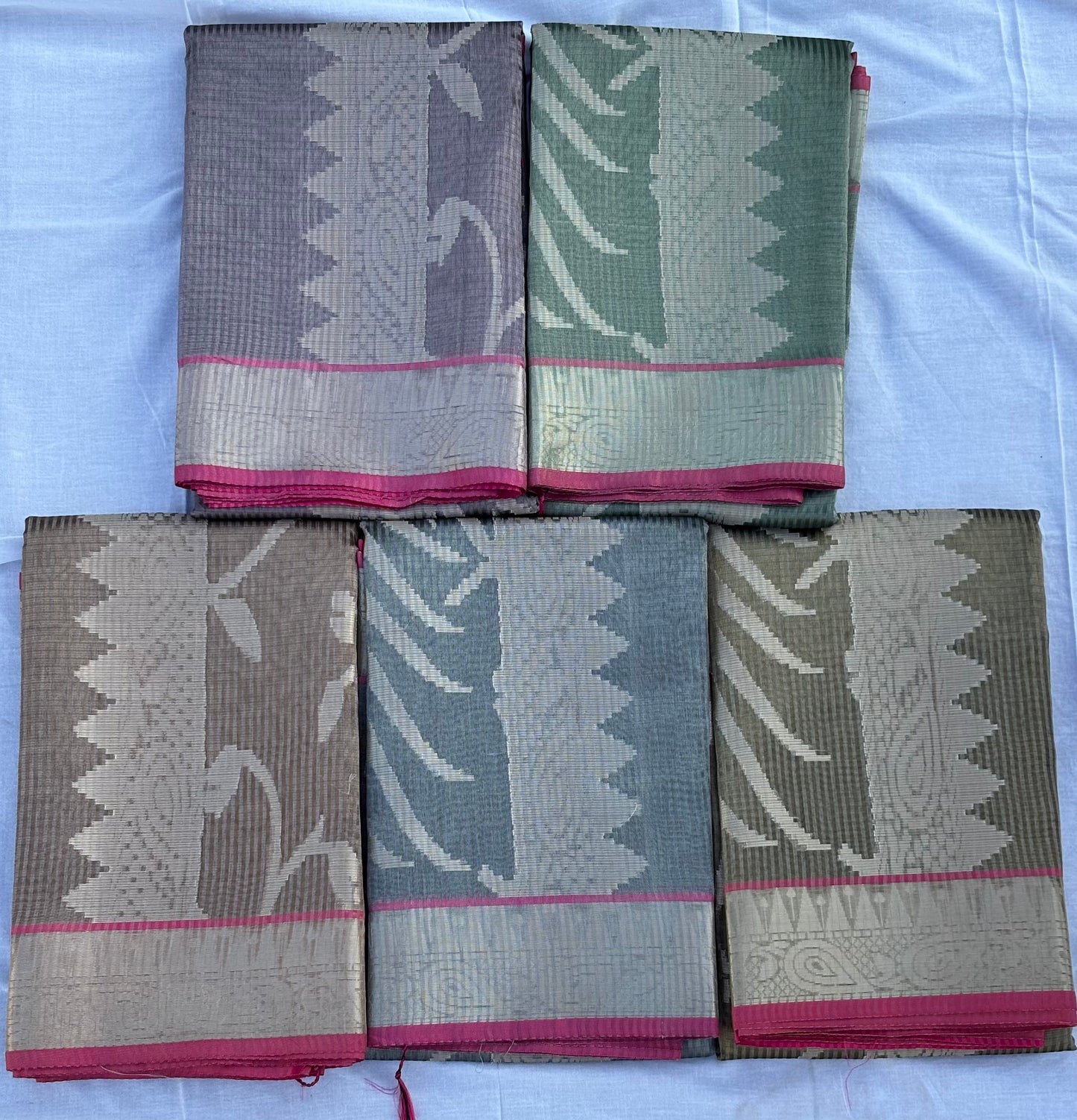 Lilac tissue silk saree
