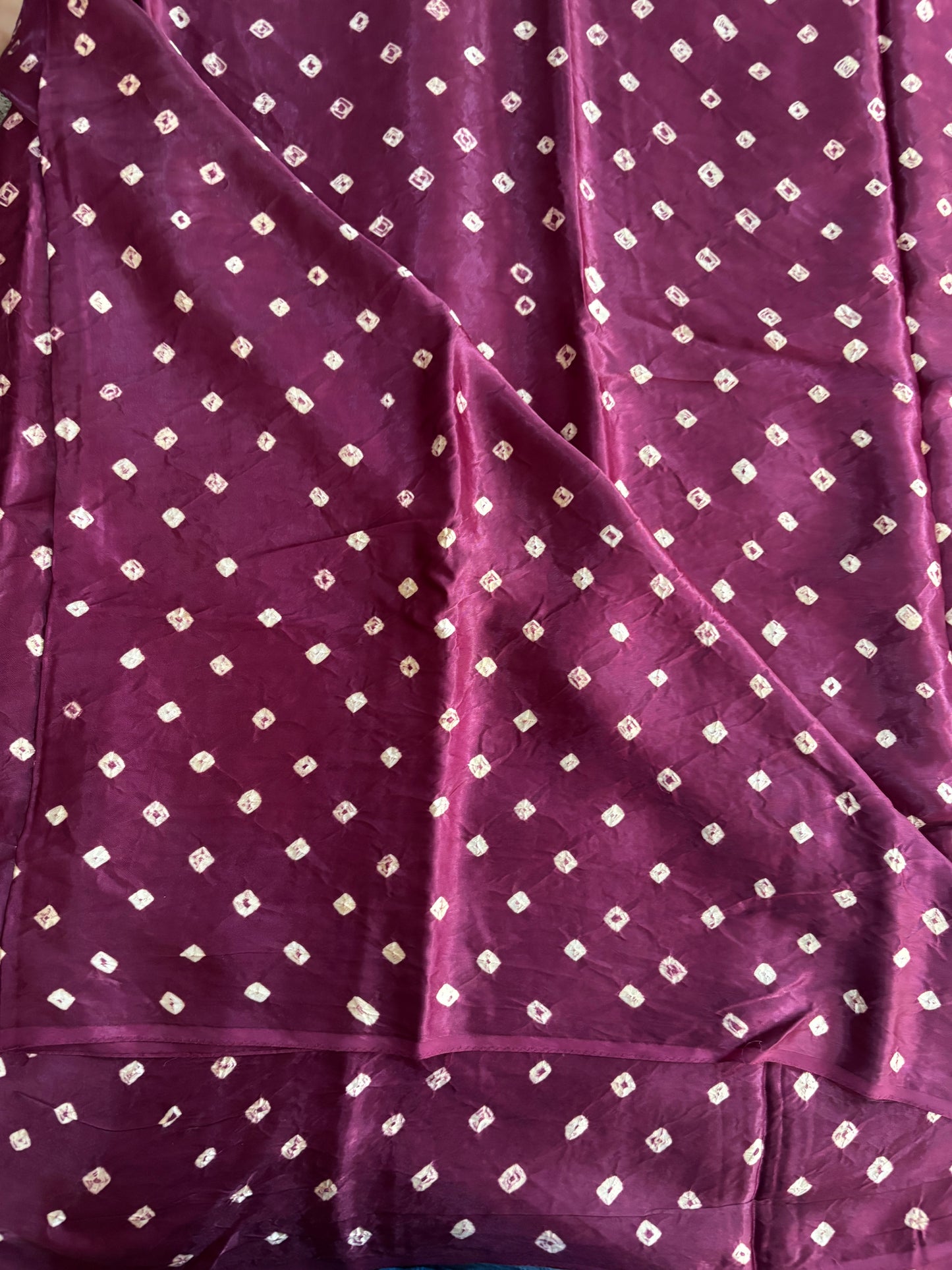 Wine Bandhini saree