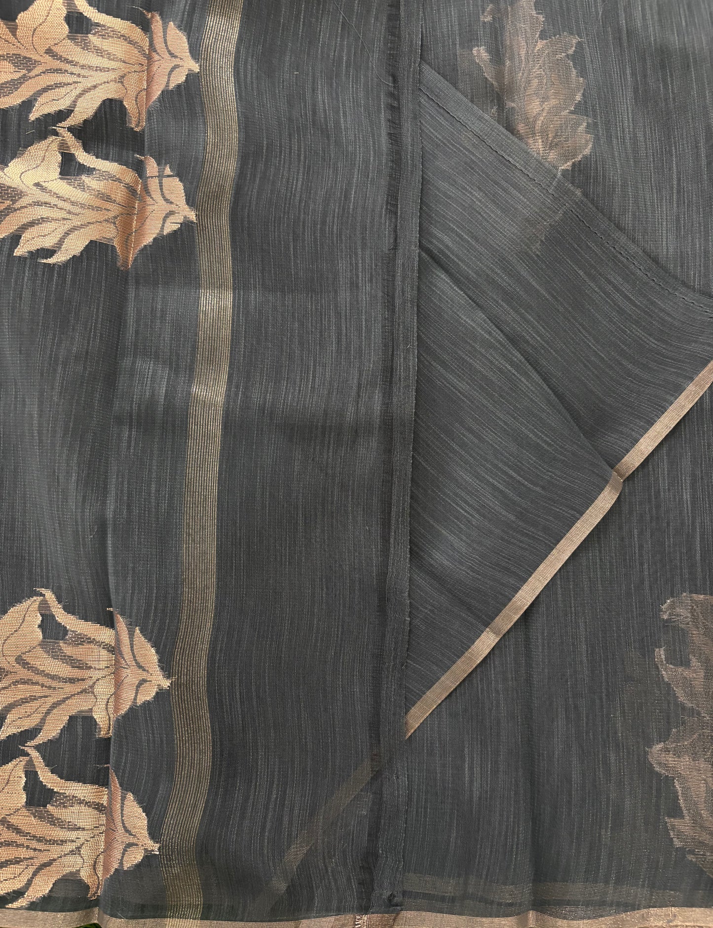 Grey Paper silk  saree