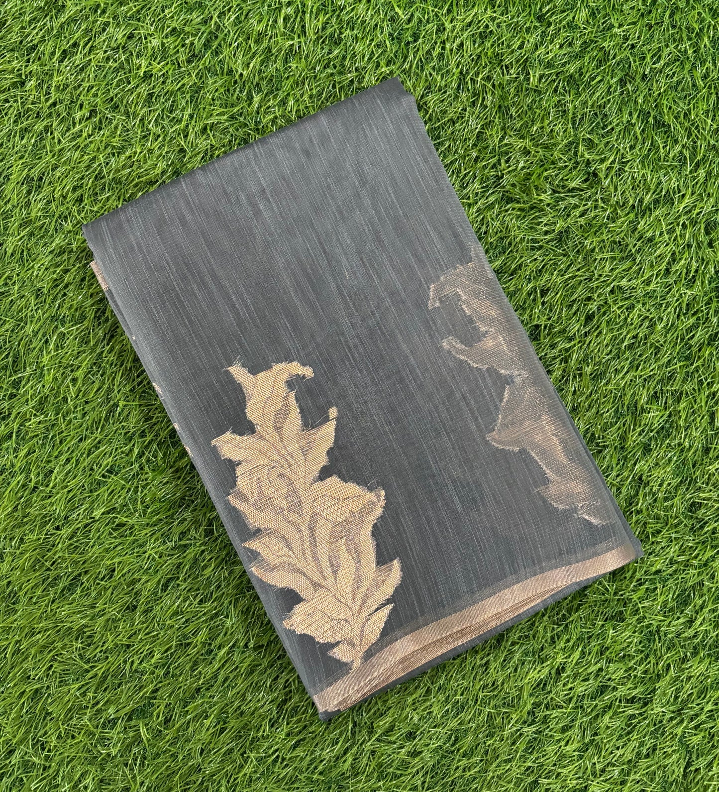 Grey Paper silk  saree