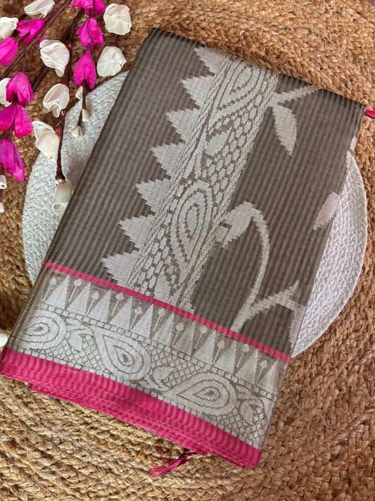 Light green tissue silk saree