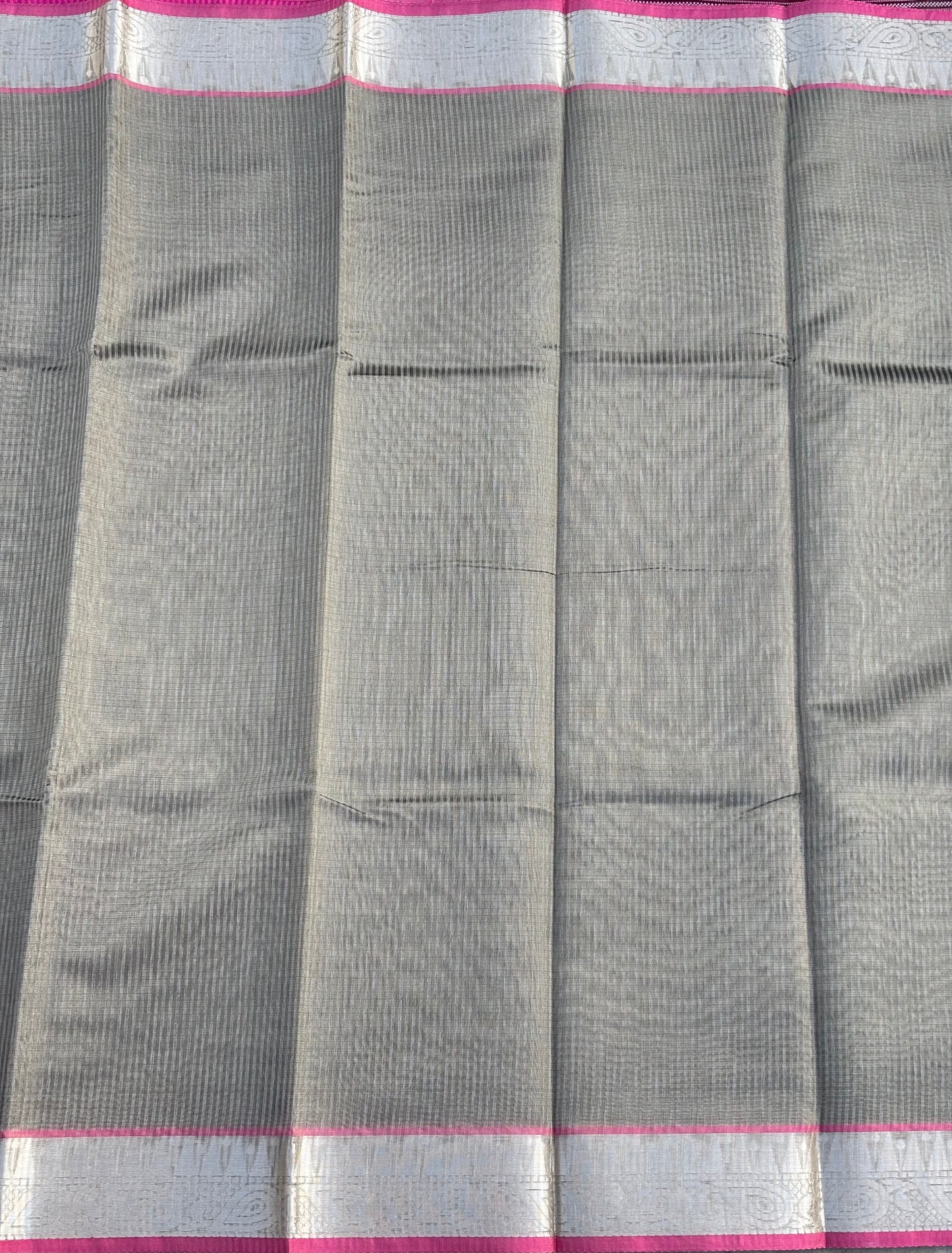 Light green tissue silk saree