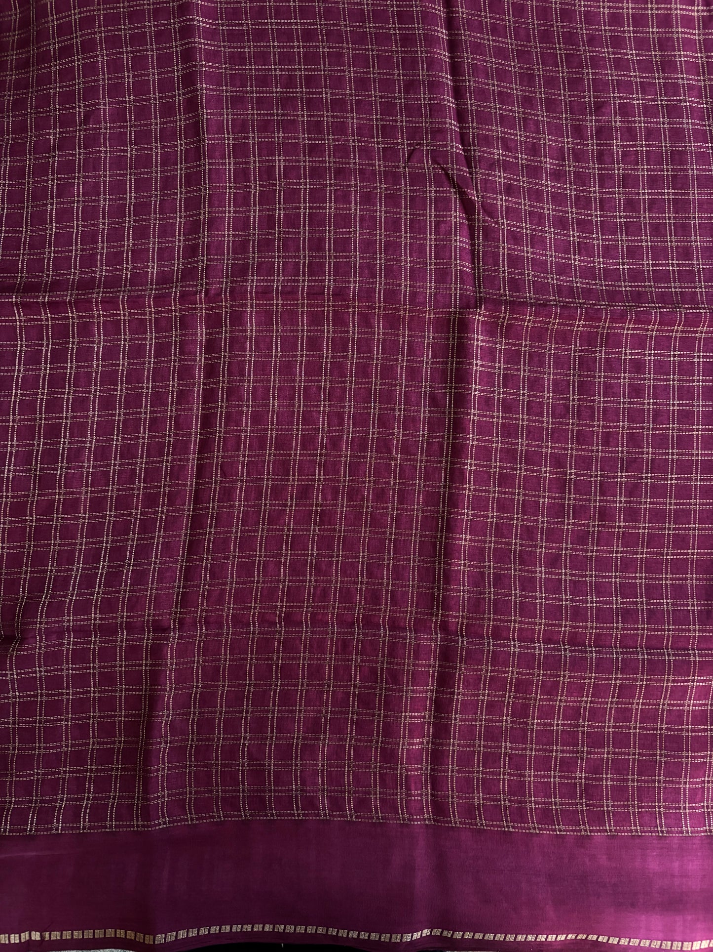 Magenta soft tussar silk saree