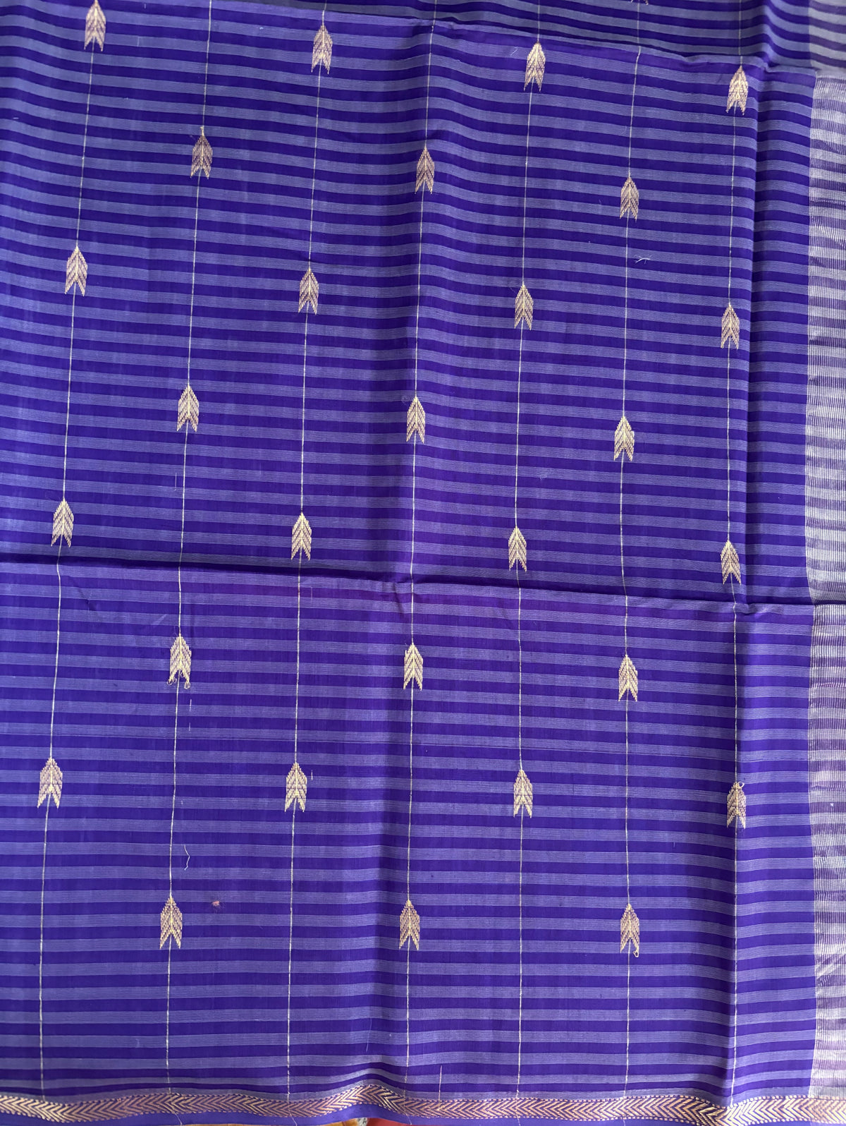 Purple madras checks Maheshwari silk cotton sarees